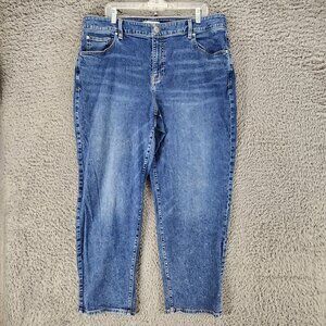 Lane Bryant Jeans Womens 20 Medium Wash Stretch High Rise Straight*GUC*